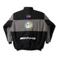 Black and gray jacket with Mercedes-AMG logos on a white background