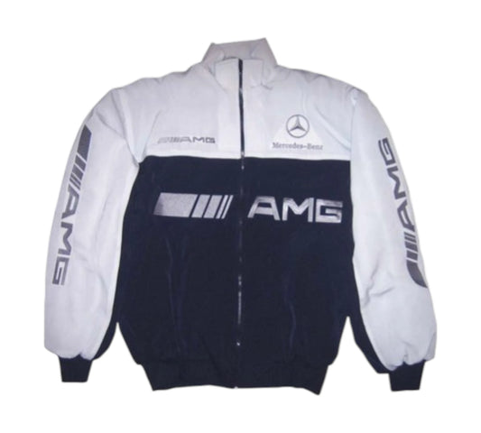 Mercedes-AMG jacket with branding on a white background
