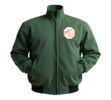 Green jacket with MG logo on a white background