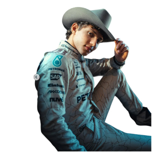 2025 Andrea Kimi Antonelli & George Russell Mercedes replica new look suit