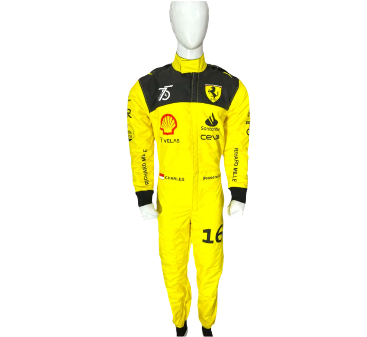 Charles Leclerc Ferrari's 75th anniversary Suit Special Edition