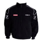 Black jacket with Zozoza and Nissan logos on a white background