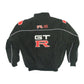 Black jacket with 'R-35' and 'GTR' logos on a white background