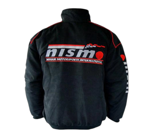 Black jacket with NISMO logo on a white background