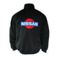 Black jacket with Nissan logo on a white background