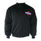 Black jacket with Nissan logo on a white background