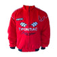 Black Pontiac Racing jacket with logos on a white background