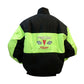 Black and orange jacket with Pontiac logo on a white background