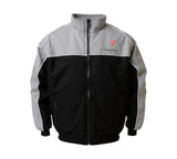 Red and black jacket with 'Pontiac' and 'Solstice' text on a white background