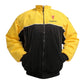 Yellow and black jacket with Pontiac logo on a white background