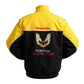Yellow and black jacket with Pontiac Racing Team logo on a white background