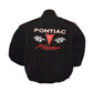 Black jacket with Pontiac Racing logo on a white background