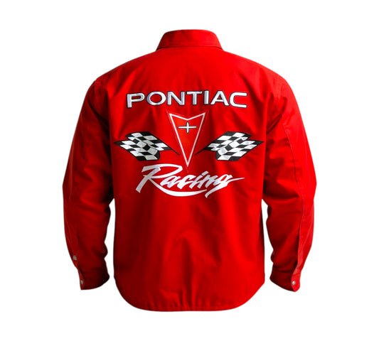 Black jacket with Pontiac Solstice GXP branding on a white background