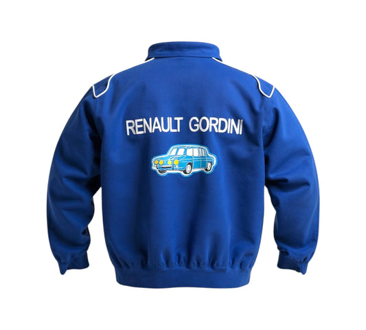 Blue jacket with 'Renault Gordini' logo on a white background