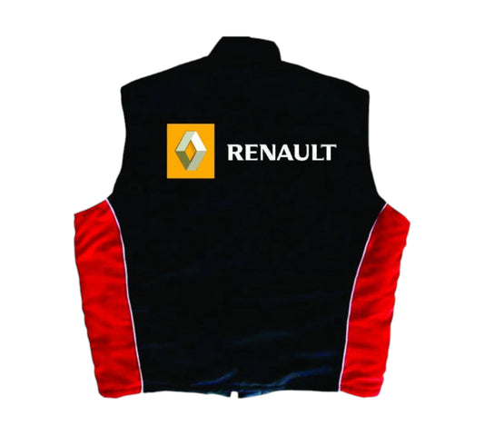 Black Renault vest with logo on a white background