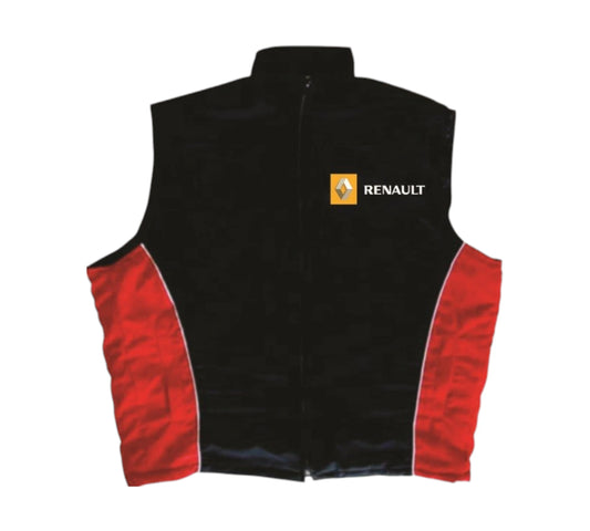 Black and red vest with Renault logo on a white background