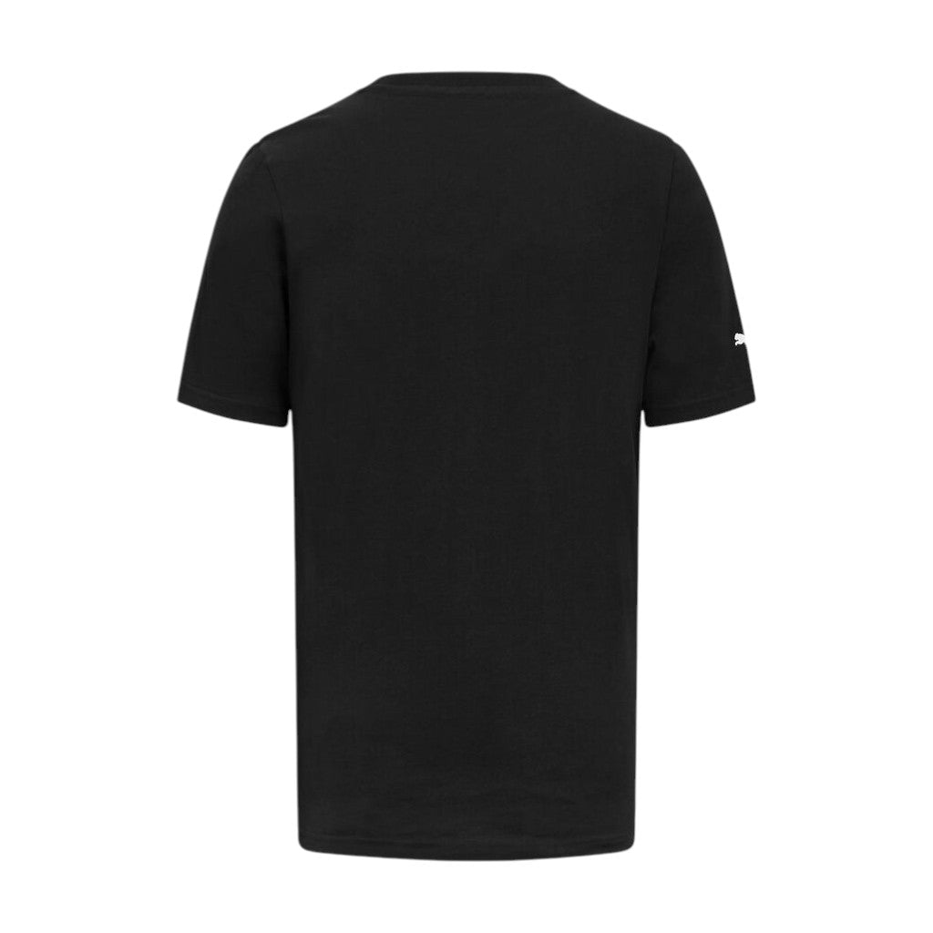 Black t-shirt on a white background