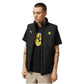Person wearing a black vest with Ferrari logo and Puma branding on a white background