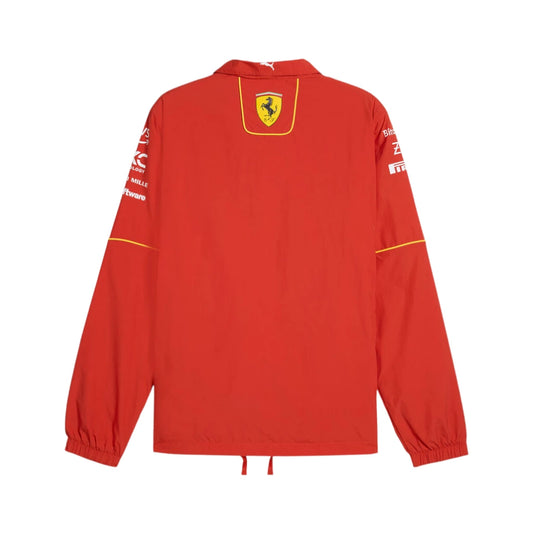 Red jacket with Ferrari logo on a white background