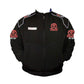 Black jacket with Toyota logos on a white background