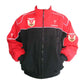 Red and black jacket with Pontiac logos on a white background