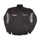 Black jacket with Triumph branding on a white background