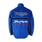 Black jacket with 'Triumph Motorcycles' logo on a white background