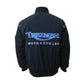 Green jacket with Triumph Motorcycles logo on a white background
