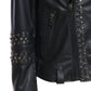 Vasco - Men's Studded Jacket in Genuine Black Leather CROSSOVER RACEWEARS