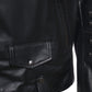 Vasco - Men's Studded Jacket in Genuine Black Leather CROSSOVER RACEWEARS
