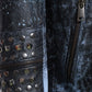 Vasco - Men's Studded Jacket in Genuine Blue Leather CROSSOVER RACEWEARS