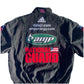 Black jacket with Amp Energy, National Guard, and Adidas logos on a white background