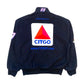 Navy blue jacket with Citgo logo on the back against a white background
