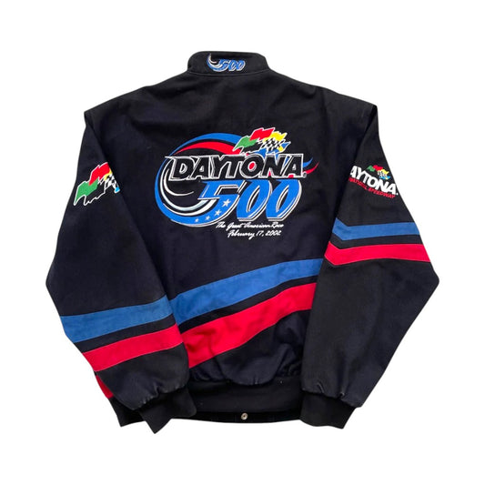 Black jacket with Daytona 500 logo on a white background