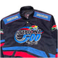 Black racing jacket with Daytona 500 logo and branding on a white background