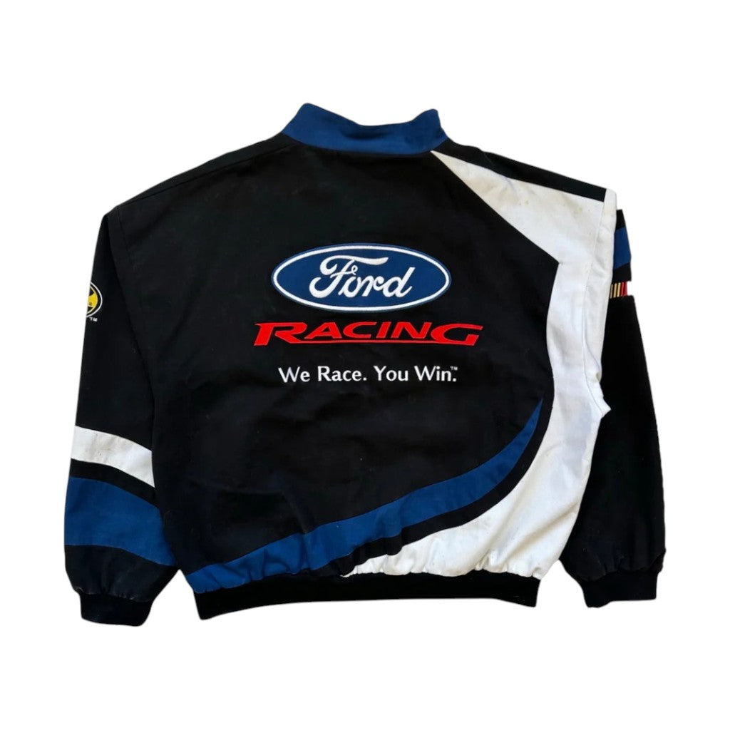 Ford Racing jacket with logo and text on a white background