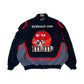 Black and gray jacket with M&M's logo on a white background