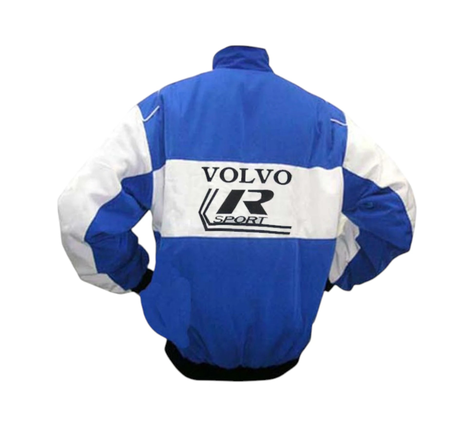 Pink jacket with Volvo logo on a white background
