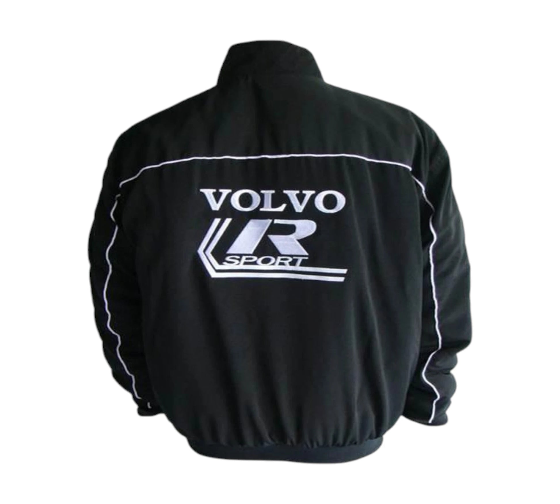 Black jacket with Volvo Sport logo on a white background