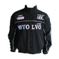 Black jacket with Volvo logos on a white background