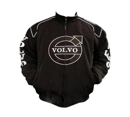 Black jacket with Volvo logo on a white background