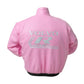 Red and white jacket with Volvo logo on a white background
