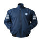 Navy blue jacket with Volkswagen logo on a white background