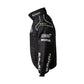 Black racing suit with Subaru and STI branding on a white background