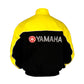 Yellow and black jacket with Yamaha logo on a white background