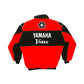 Red and black jacket with Yamaha logo and 'Yamaha Vmax' text on a white background