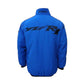 Blue jacket with Yamaha and YZF-R1 branding on a white background
